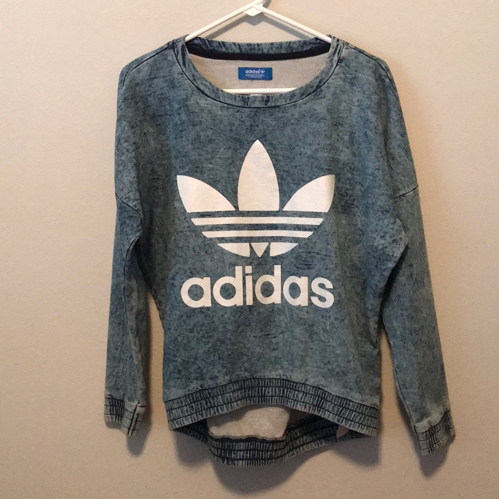 Adidas acid wash pullover